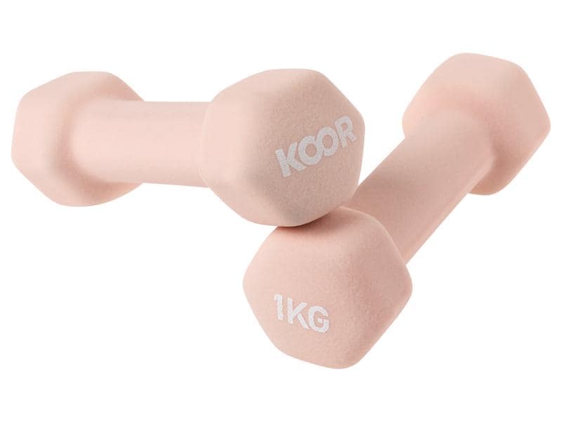 KOOR Kurzhantel-Set 1 kg, Caramel