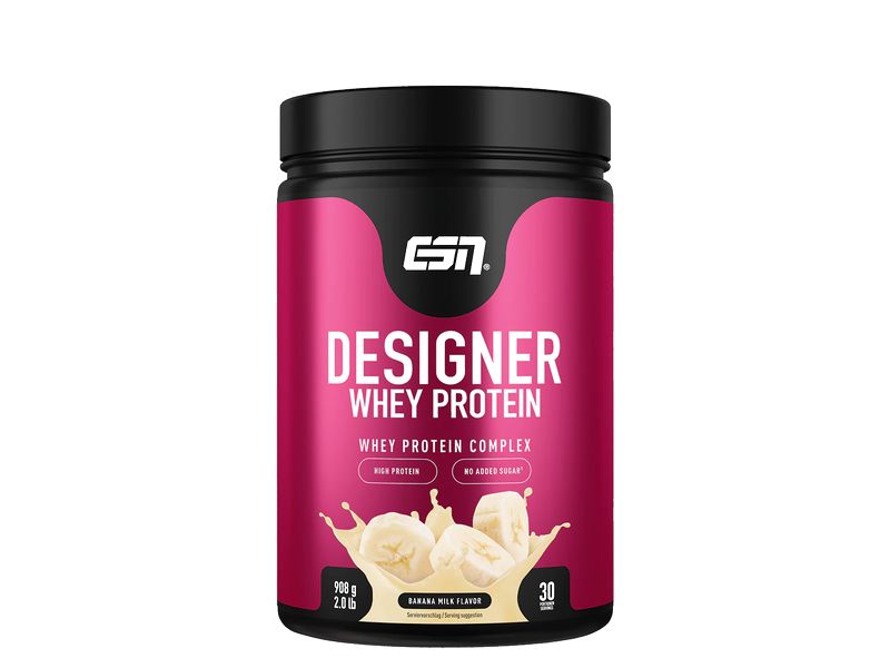 ESN Pulver Designer Whey Protein Banane 908 g, Dose