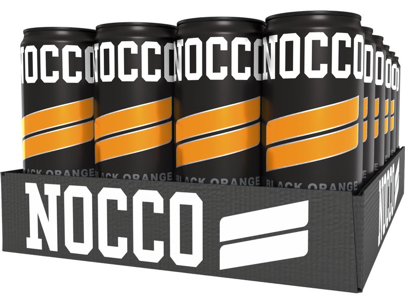 NOCCO Sportgetränk Black Orange 330 ml, 24er-Pack