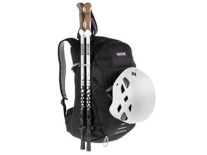 KOOR Wanderrucksack Pilloon 24 + 4 l, Schwarz