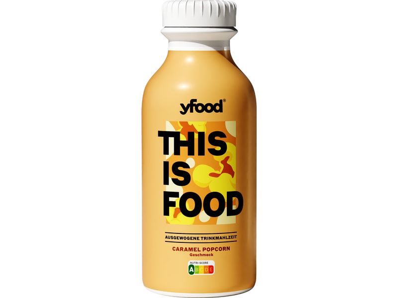 YFOOD Trinkmahlzeit Caramel Popcorn 6 x 500ml – Limited Edition