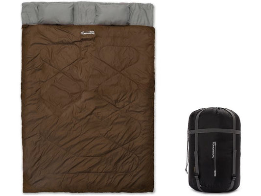 Where tomorrow Doppelschlafsack Polyester, Braun