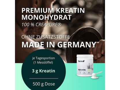 Brandl-Nutrition Pulver Kreatin Monohydrat Neutral 500 g